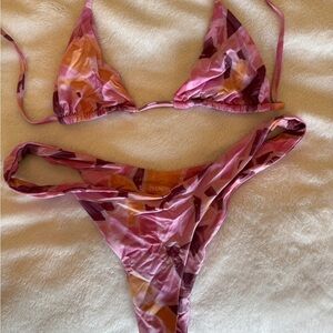 INAMORATA Women’s Pink Multi-Color Bikini